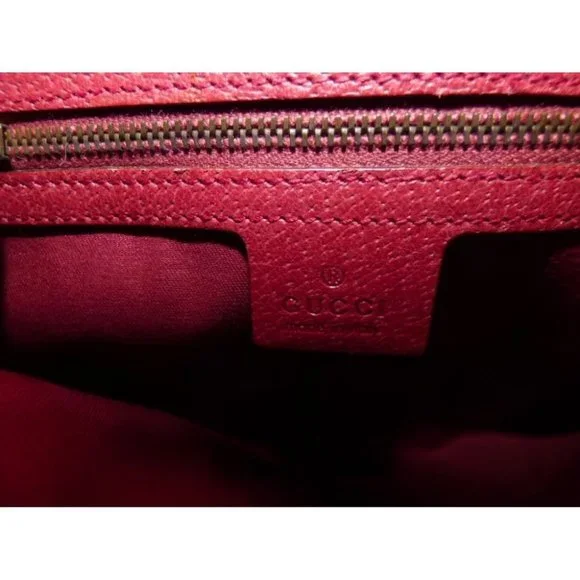 Gucci pink Guccissima leather Horse-bit chain saddle bag - Picture 7 of 11